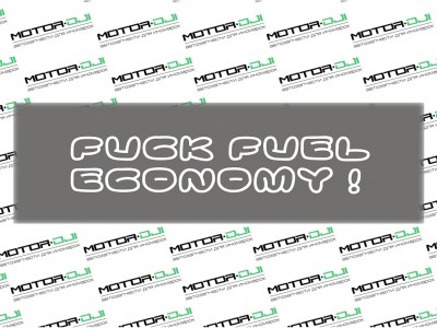 Наклейка "F*ck Fuel economy", в ассорт. - фото №1