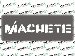 Наклейка "Machete",M (белый, 5х21см) - фото 1