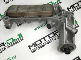 Масляный радиатор (маслоохладитель)  Grand Starex/Porter 2 (Портер 2) на двигателе - фото 1