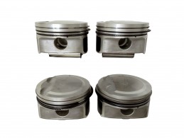 Поршни с пальцами и кольцами комплект 4 штуки G4FA 1.4L Gamma Solaris Rio - фото 1