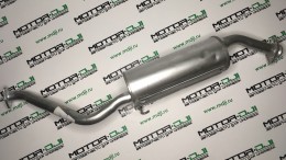 Глушитель  Galloper (Галлопер)/MMC Pajero (Паджеро) 4D56/D4BH/G6AT/6G72 2.5TCI/3,0L (5 дверей) - фото 1