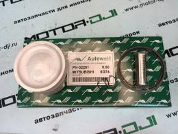 Поршни в сборе с кольцами 6G74 Mitsubishi Pajero 3.5 24V SOHC +0.5 (продажа комплектом) - фото 1