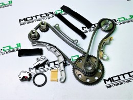 ГРМ комплект YD25 Navara / Pathfinder: 2 цепи (разная рядность), 2 натяжителя, 7 успокоителей, 4 шестерни, сальник/ верхний гидронатяжитель 13070-BN310 - фото 1