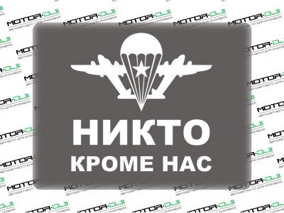 Наклейка "ВДВ, Никто кроме нас",М - фото №1