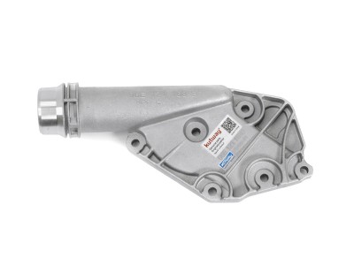 Крышка термостата верхняя со штуцером Audi A6 C6 2,4 2,8 3,2 2005-2011 - фото №1